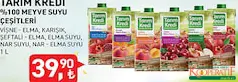 TARIM KREDİ %100 MEYVE SUYU ÇEŞİTLERİ 200 ML